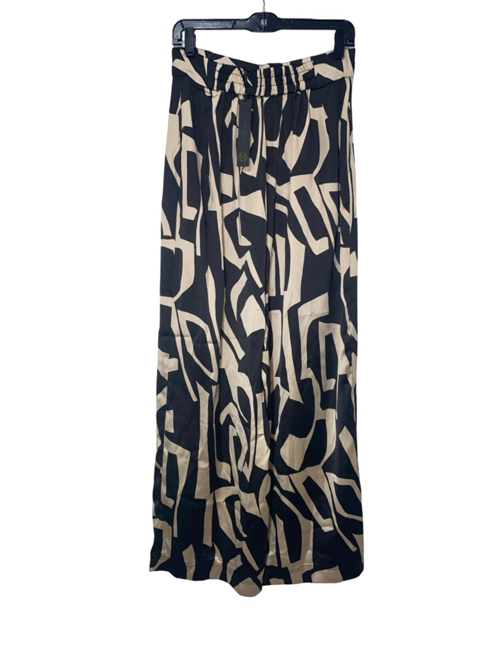House of Harlow 1960 Black & Cream Wide Leg Graphic Pants - Picture 5 of 10